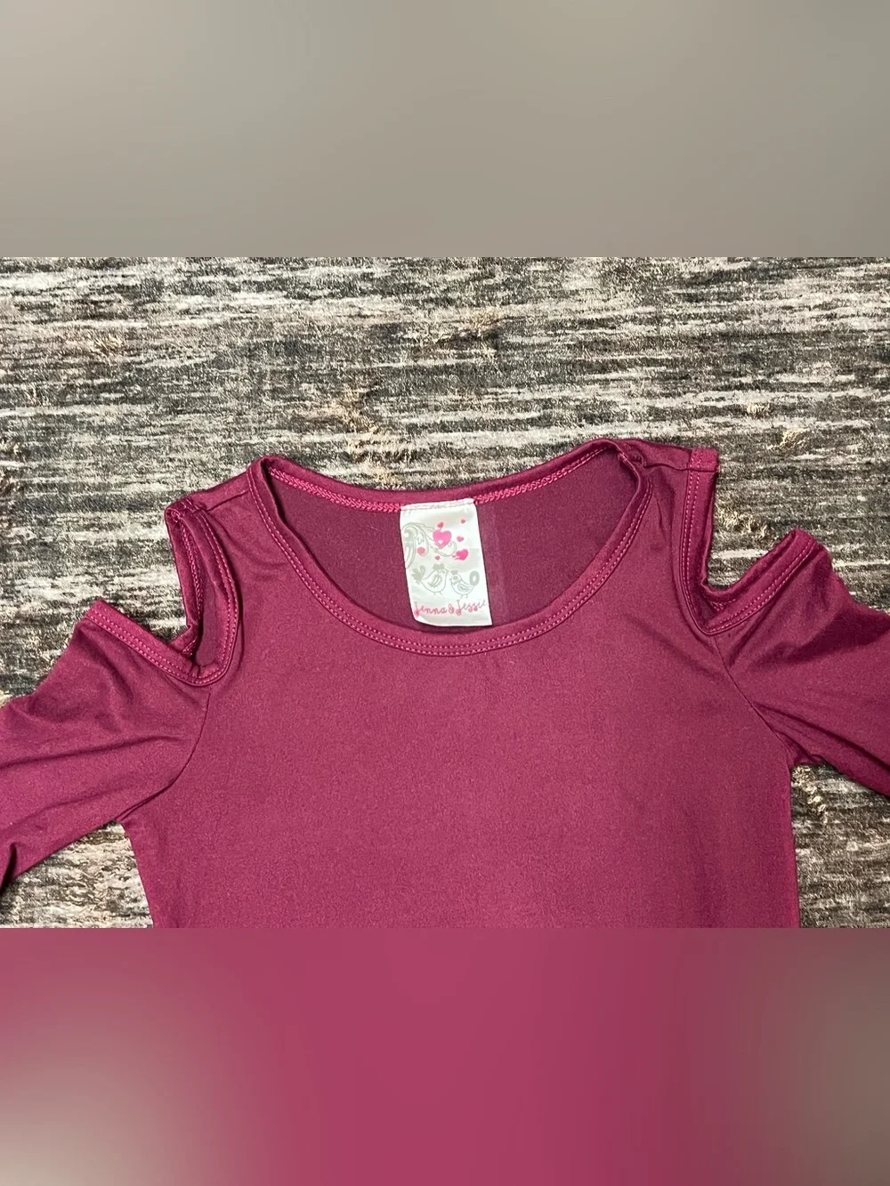 Girls' Cold-Shoulder Ruffle Dress - Picture 2 of 5